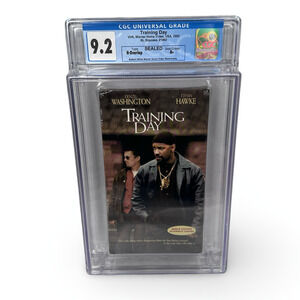 Training Day 2001 VHS Warner Home Video CGC 9.2 A+ Graded Sealed H-Overlap